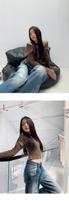 Women's Low Waist Retro Wide Leg Jeans