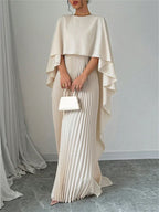 Women's Loose Batwing Sleeve Dress Fashion Casual Mid-Length Summer Dresses