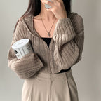 Fashion Solid Color Sweater Coat For Women